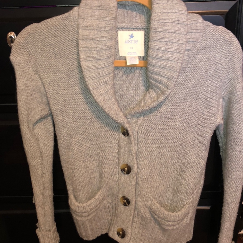 Aerie cardigan in grey
